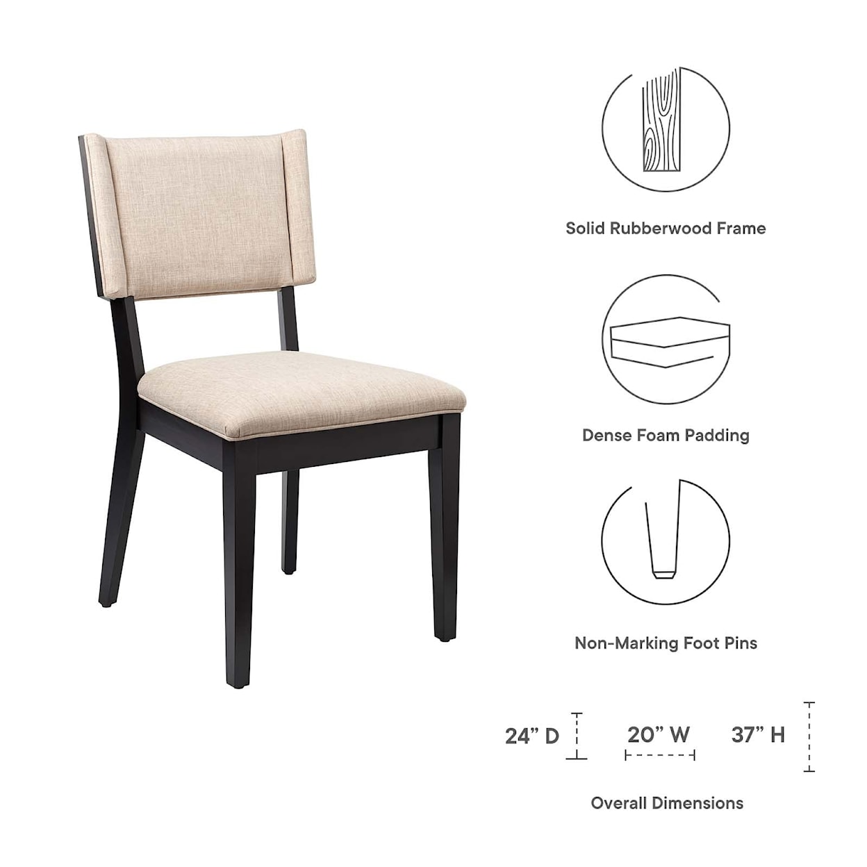 Modway Esquire Esquire Dining Chairs - Set of 2