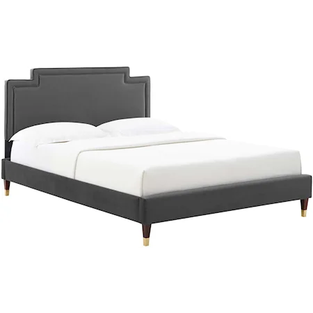 Liva Velvet Full Bed