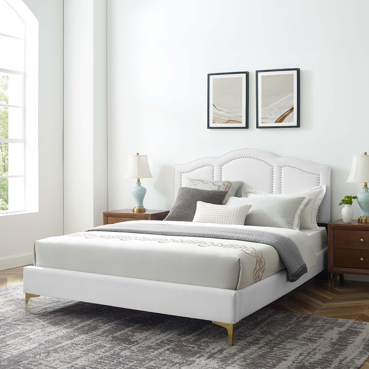 Modway Emerson Emerson Velvet Twin Platform Bed