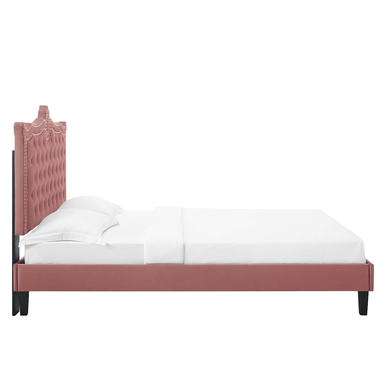 Modway Clara Clara Velvet Queen Platform Bed