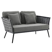 Stance Outdoor Patio Aluminum Loveseat