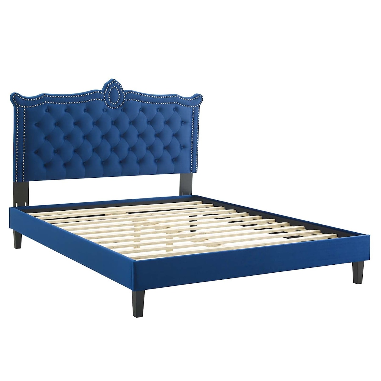 Modway Clara Clara Velvet Queen Platform Bed