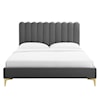 Modway Reagan Reagan Twin Velvet Platform Bed