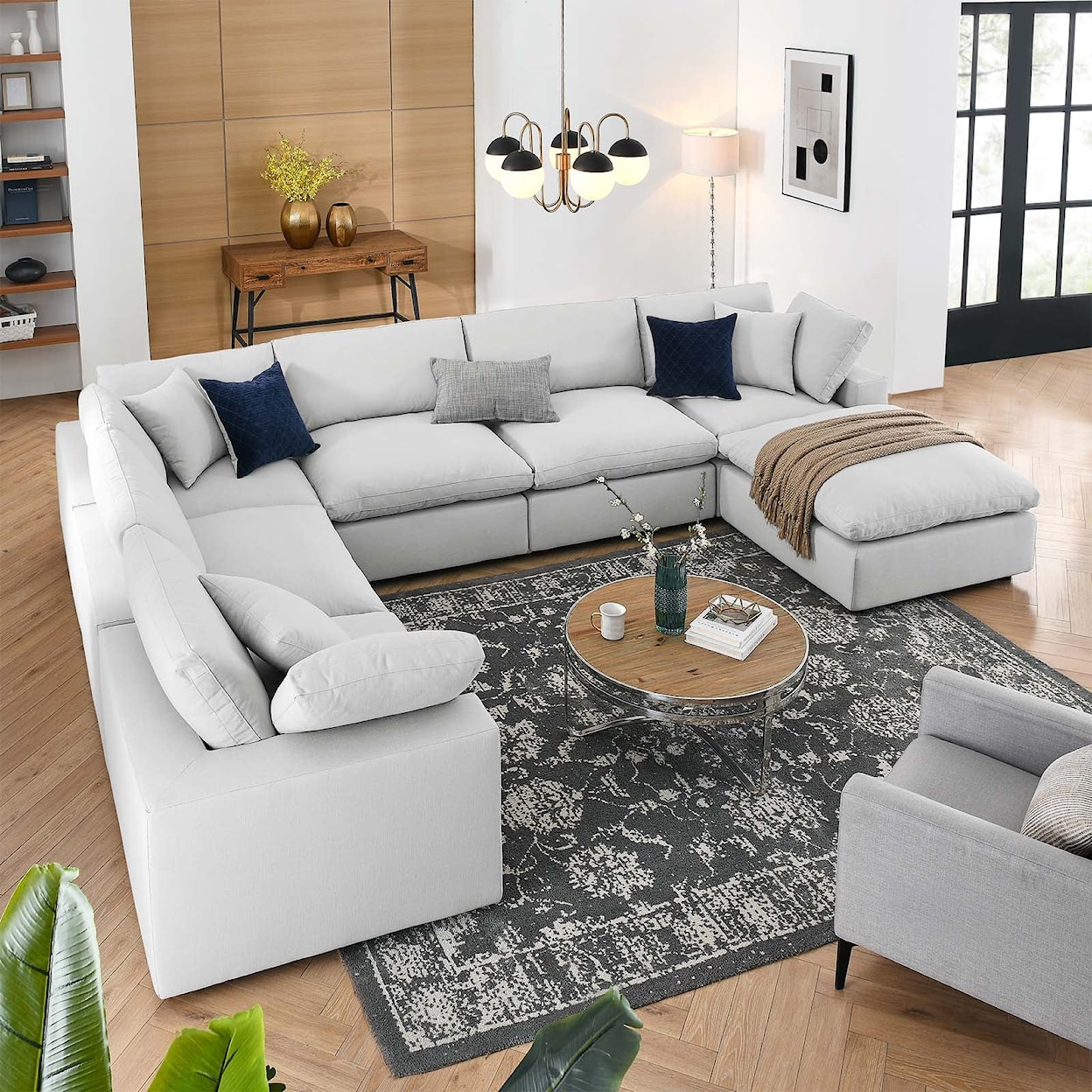 Modway Commix 7-Piece Sectional Sofa