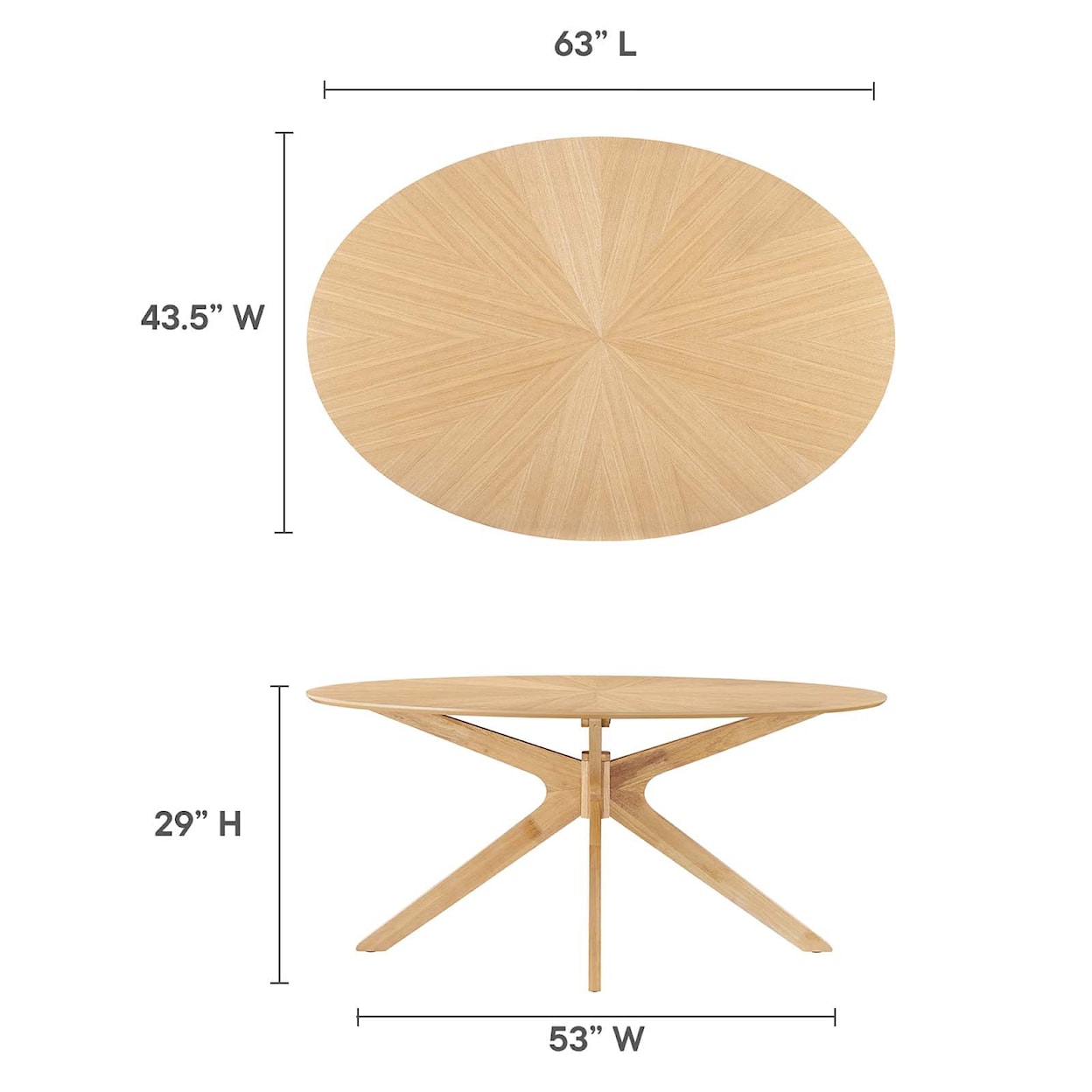 Modway Crossroads Dining Table