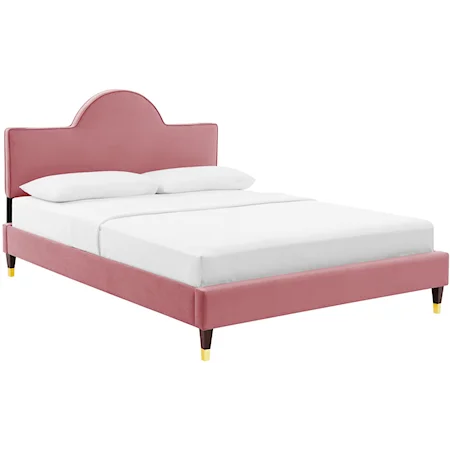 Aurora Velvet Twin Bed