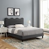 Modway Current Current Velvet Queen Platform Bed