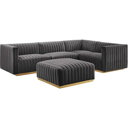 Velvet 5-Piece Sectional