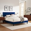 Modway Sofia Sofia Channel Velvet Queen Platform Bed