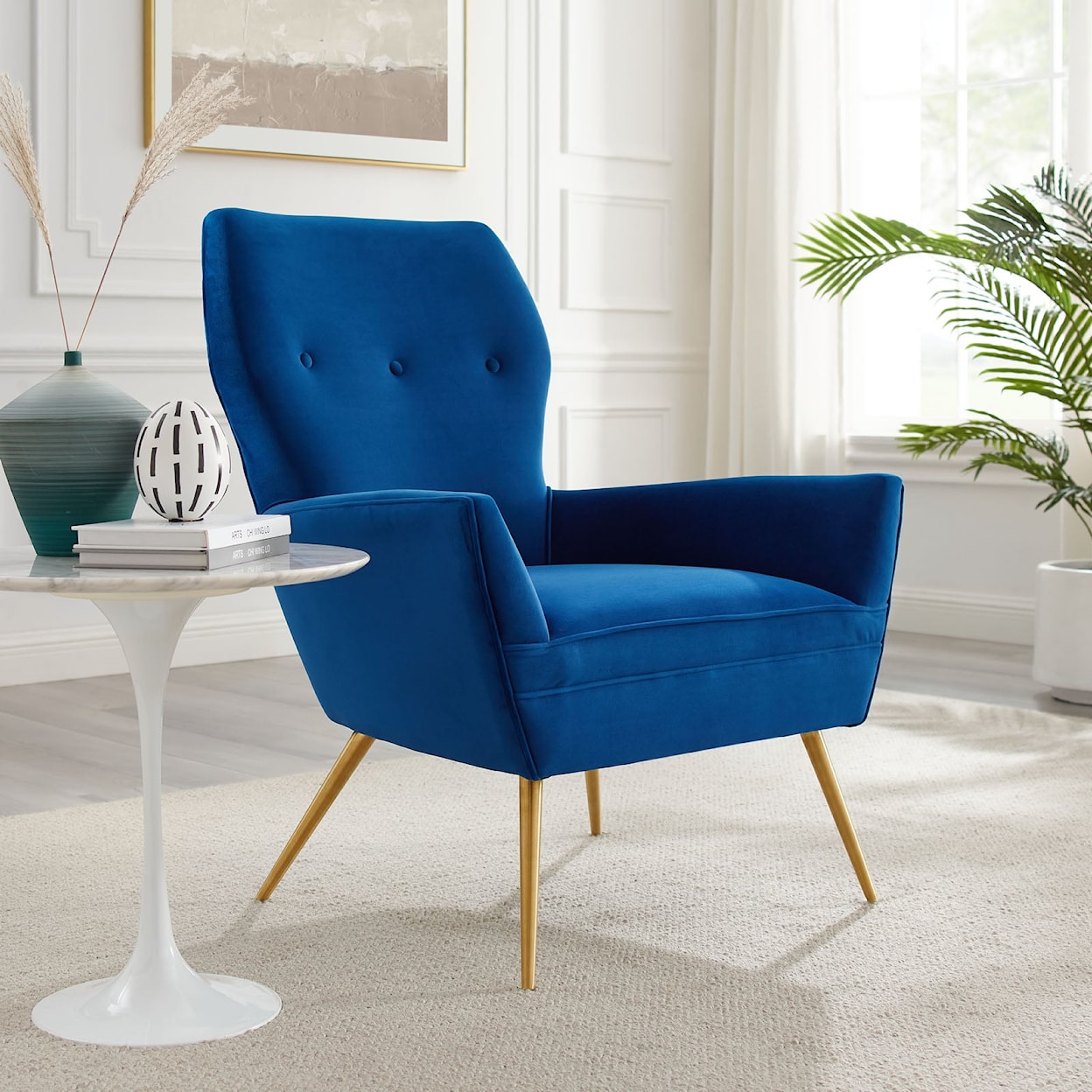 Modway Renata Renata Button Velvet Armchair