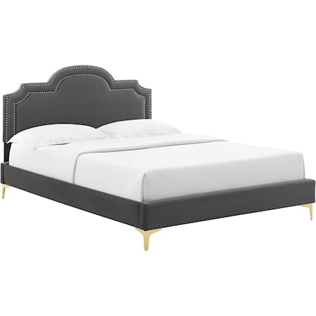 Aviana Velvet Queen Bed