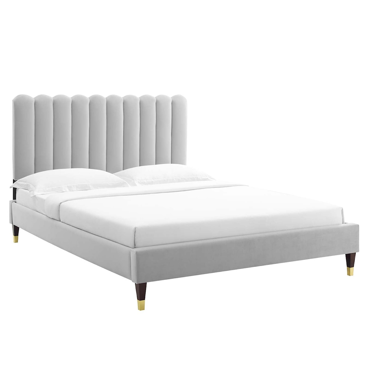 Modway Reagan Reagan Twin Velvet Platform Bed