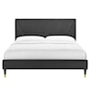 Modway Yasmine Yasmine Channel Velvet Queen Platform Bed