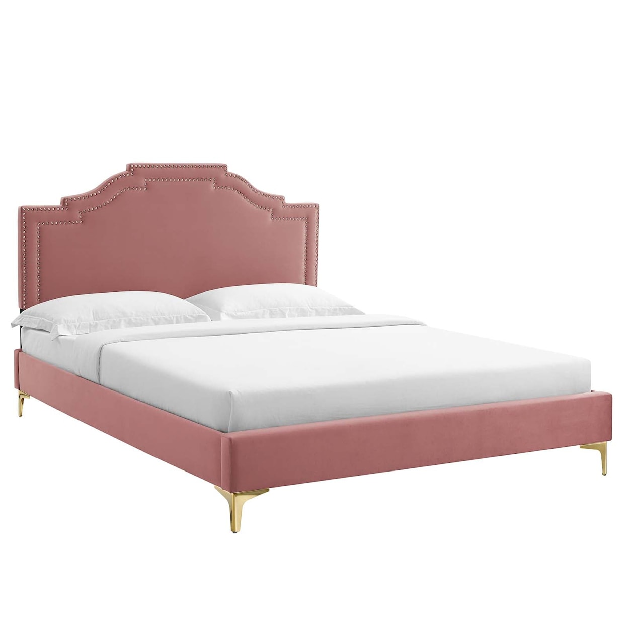 Modway Adelaide Adelaide Velvet Queen Platform Bed