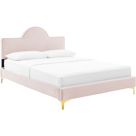 Sunny Velvet Twin Bed