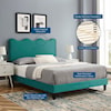 Modway Current Current Velvet Full Platform Bed