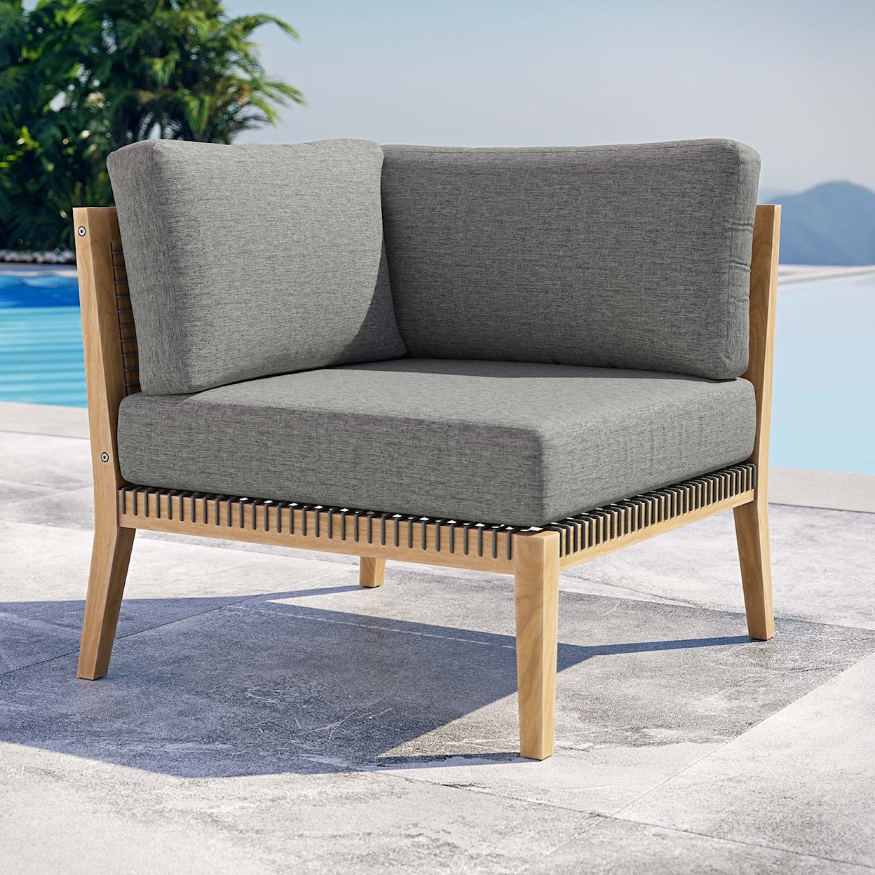 Modway Clearwater Outdoor Patio Corner Chair