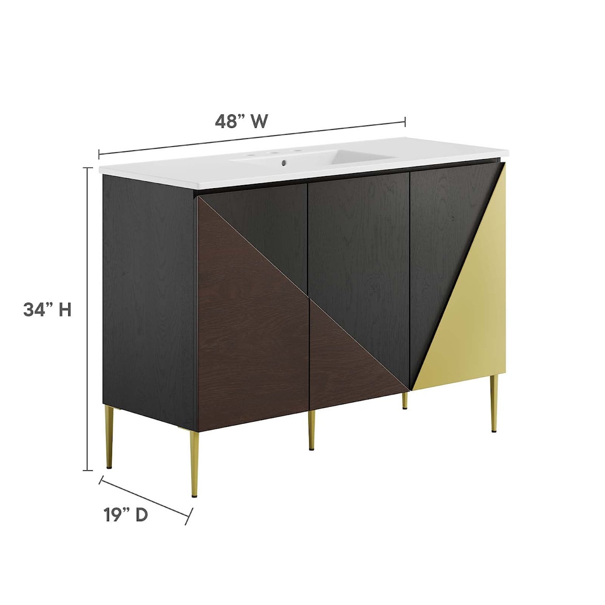 Modway Alchemist Alchemist 48" Single Sink Bathroom Vanity