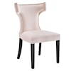 Modway Curve Curve Velvet Dining Chairs - Set of 2