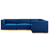 Modway Sanguine 4-Piece Right-Facing Modular Sectional Sofa