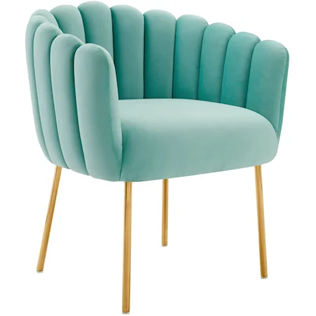 Sanna Channel Velvet Armchair