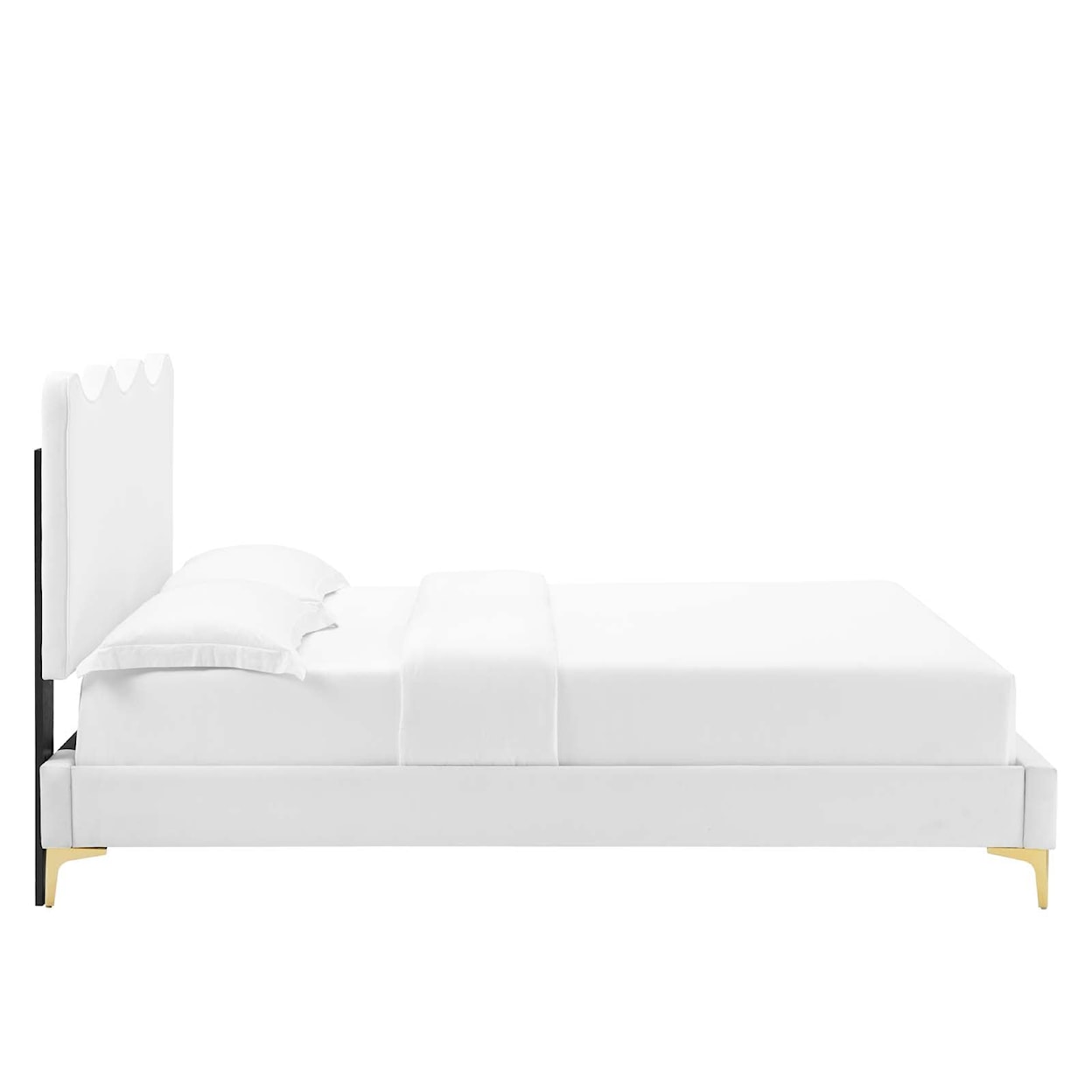 Modway Current Current Velvet Twin Platform Bed