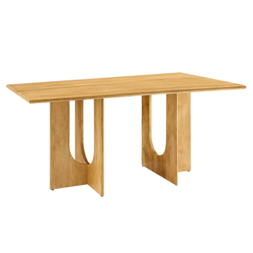 Rivian Rectangular 70" Wood Dining Table By Modway