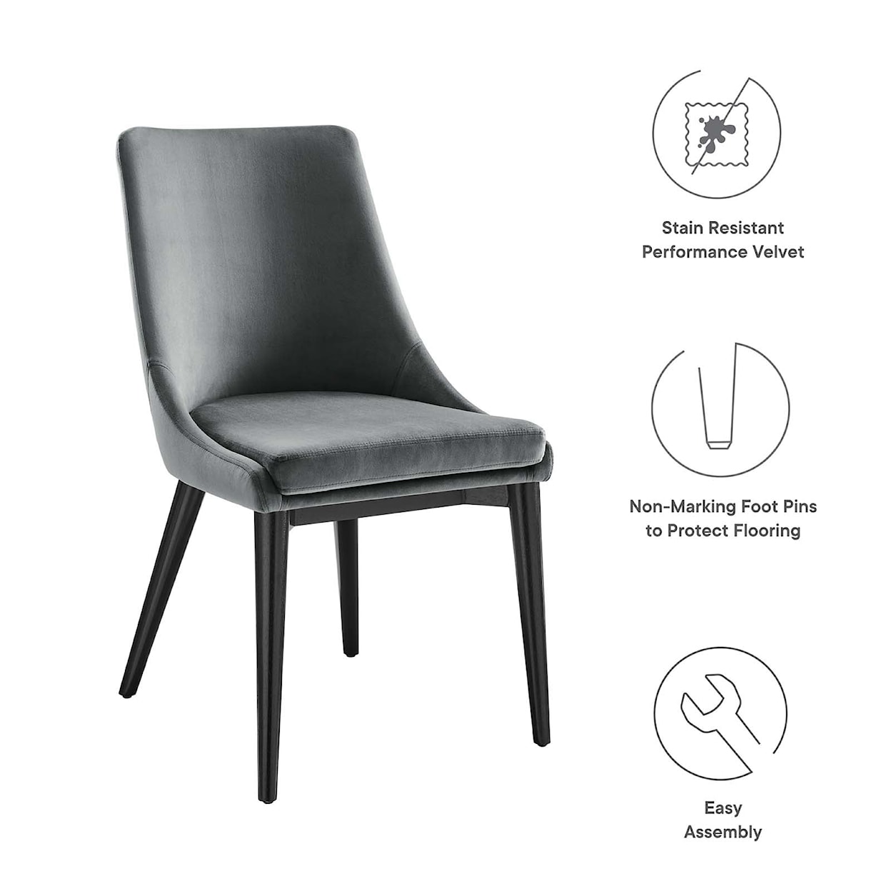 Modway Viscount Viscount Velvet Dining Chair