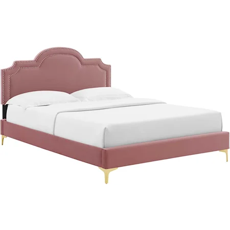 Aviana Velvet Queen Bed