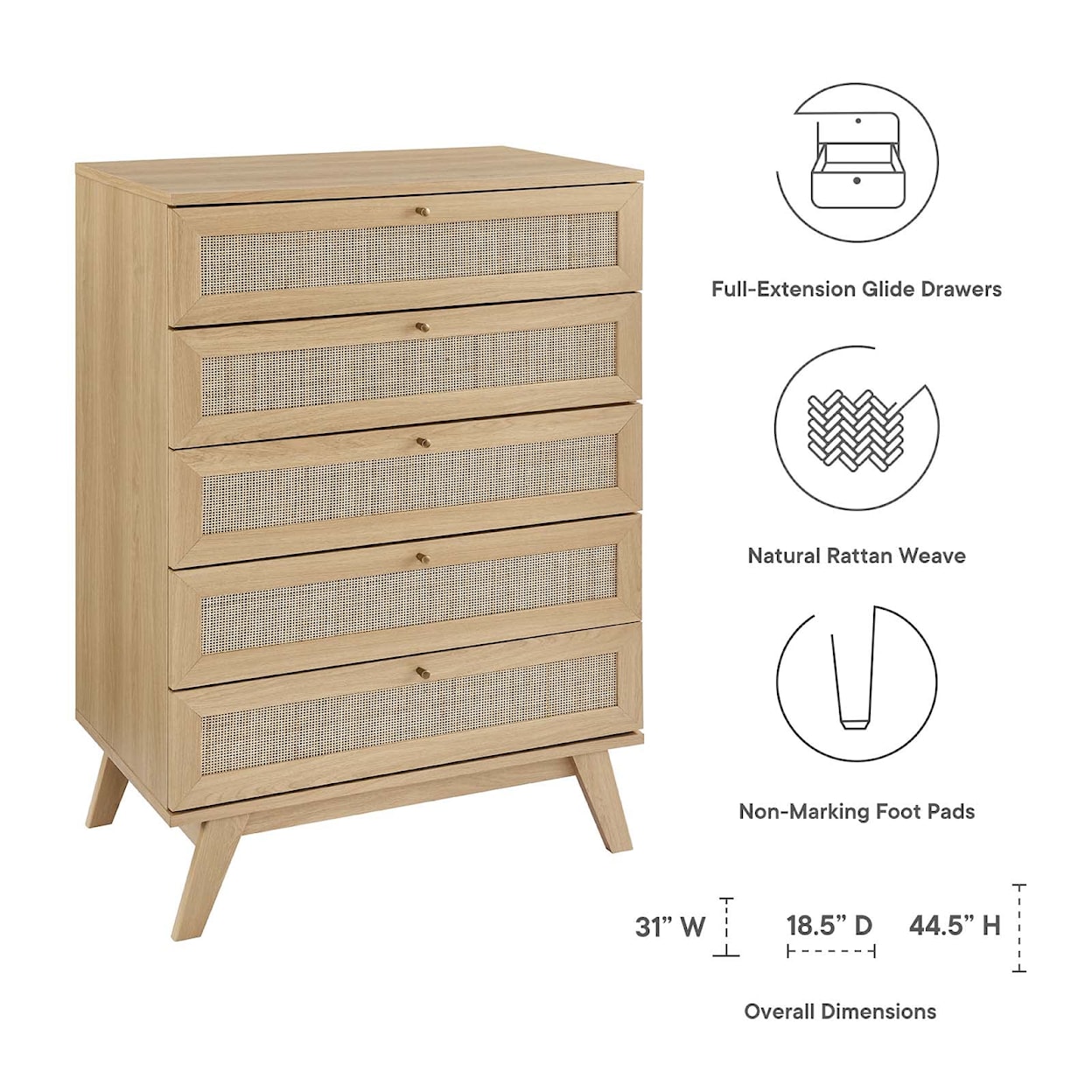 Modway Soma Soma 5-Drawer Chest