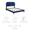 Modway Novi Novi Velvet Twin Bed