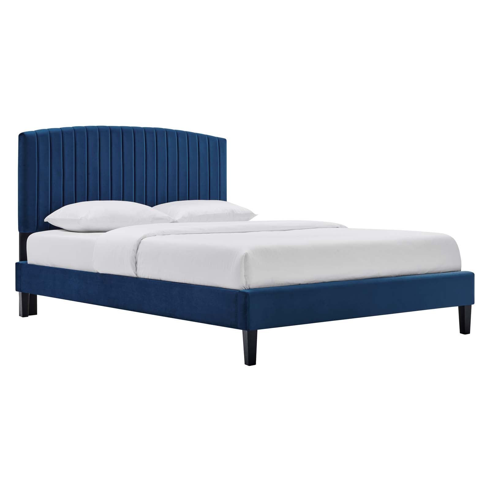 Modway Alessi Alessi Performance Velvet Full Platform Bed | Value City ...