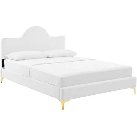 Sunny Velvet Twin Bed