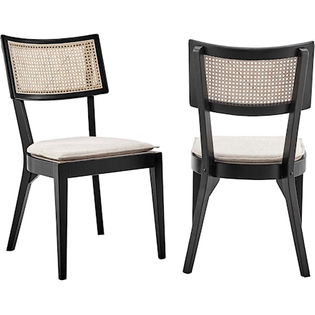 Caledonia Wood Dining Chair Set of 2