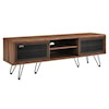 Modway Nomad TV Stand with Sliding Metal Mesh Doors