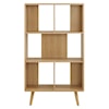 Modway Transmit Transmit 5 Shelf Wood Grain Bookcase