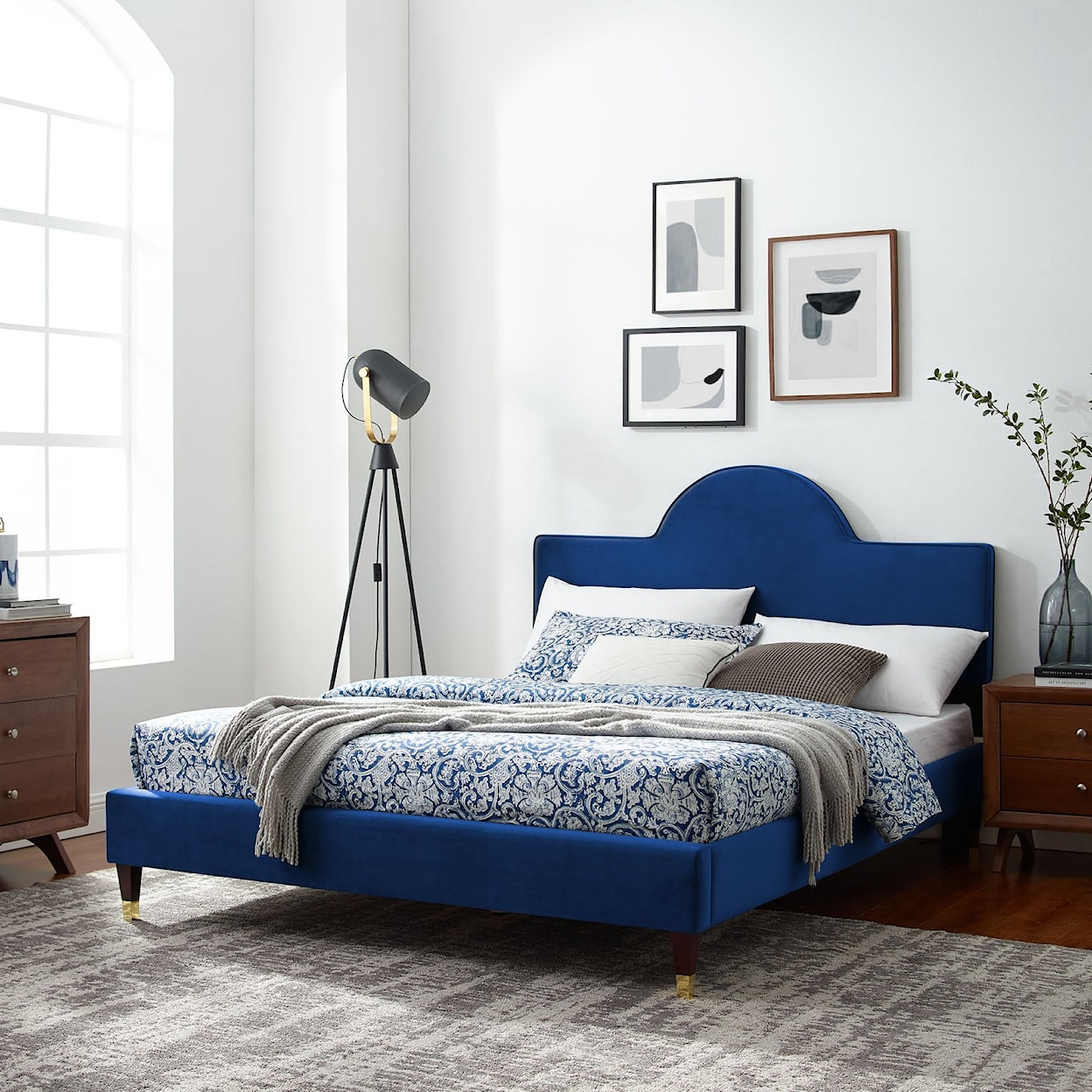 Modway Aurora Aurora Velvet King Bed