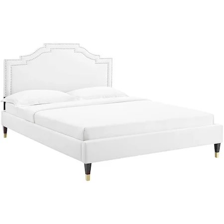 Adelaide Velvet King Platform Bed