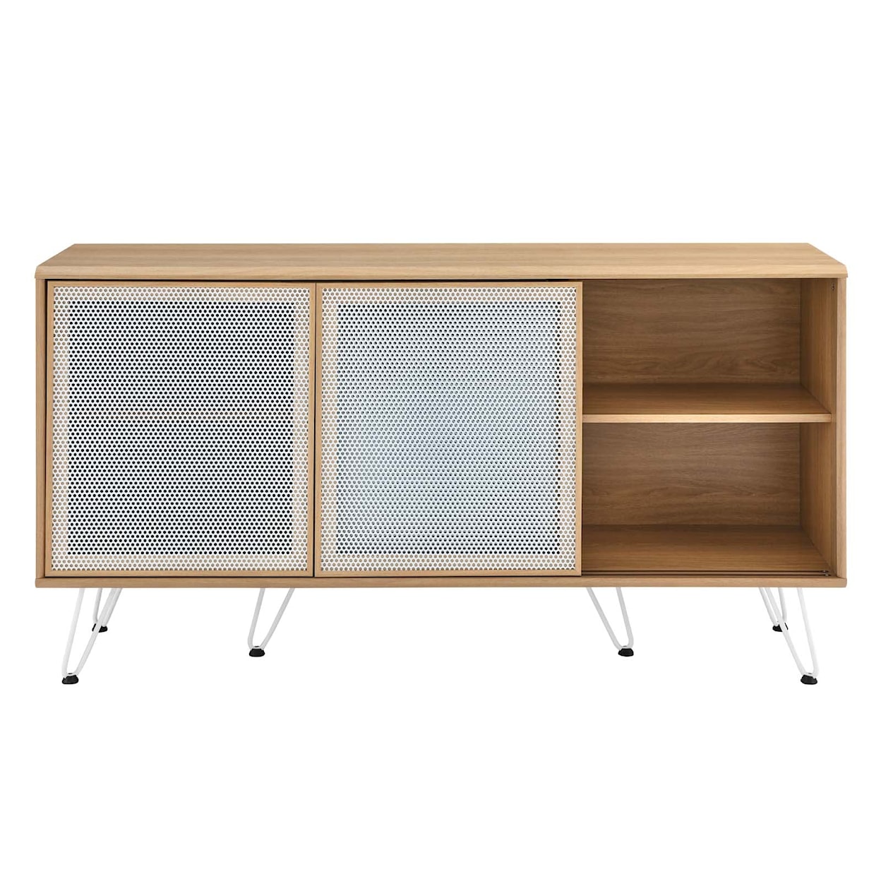 Modway Nomad Sideboard with Sliding Metal Mesh Doors