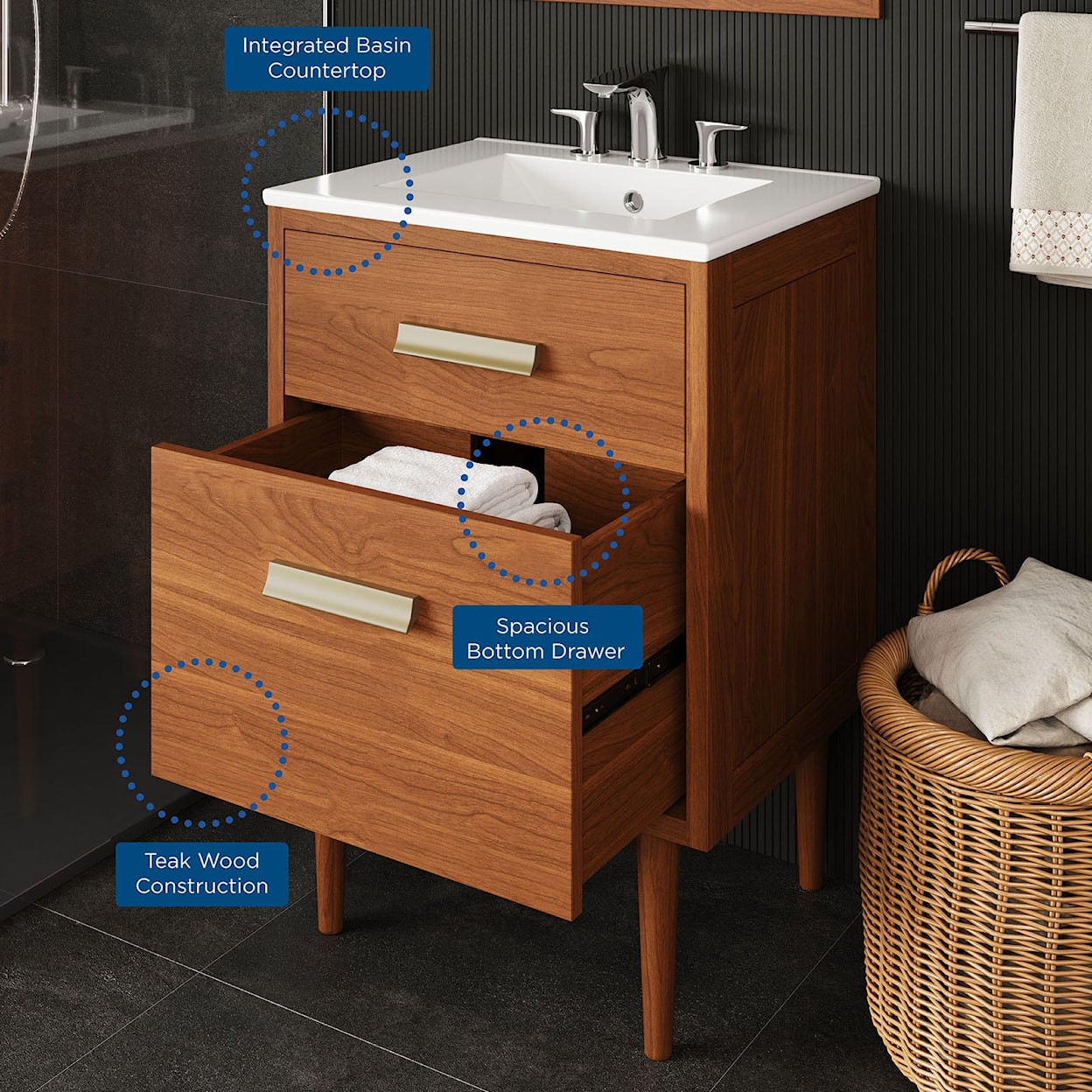 Modway Cassia Bathroom Vanity