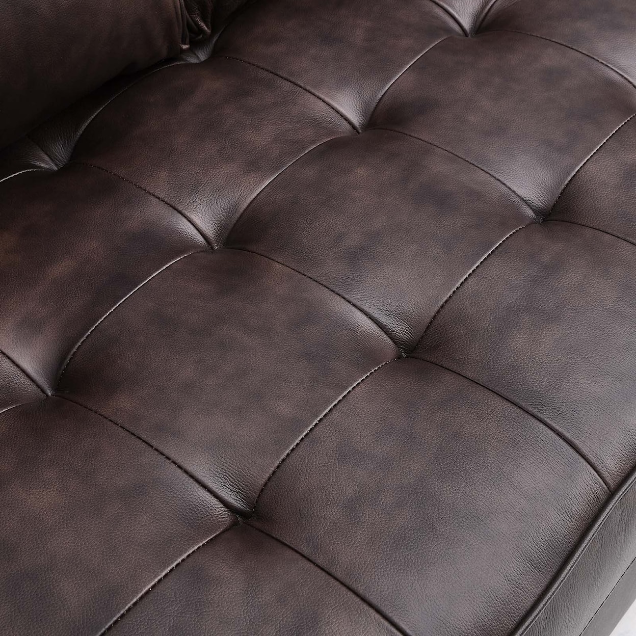 Modway Valour Valour Leather Loveseat