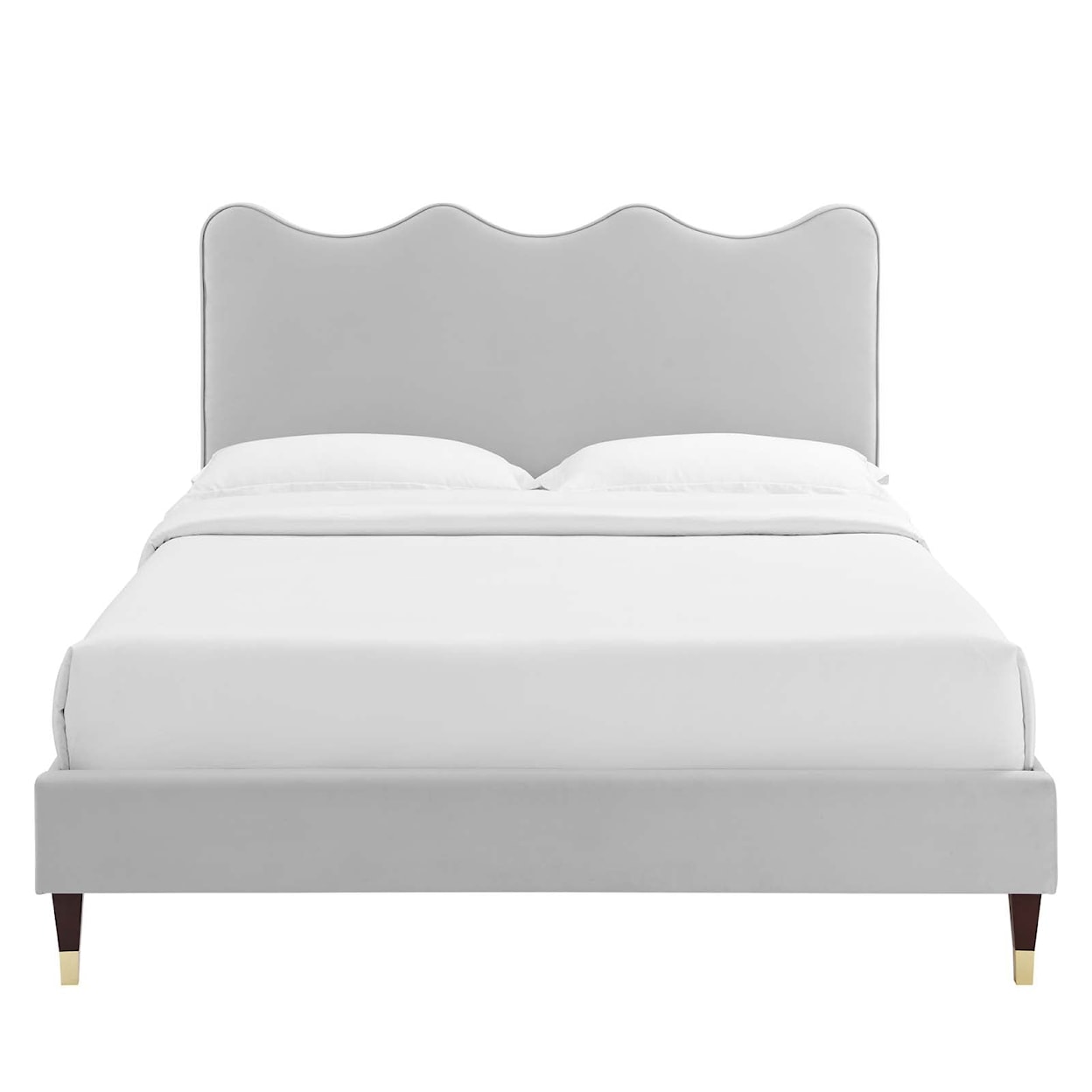 Modway Current Current Velvet King Platform Bed