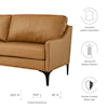 Modway Corland Corland Leather Sofa