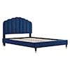 Modway Daisy Daisy Velvet Queen Platform Bed