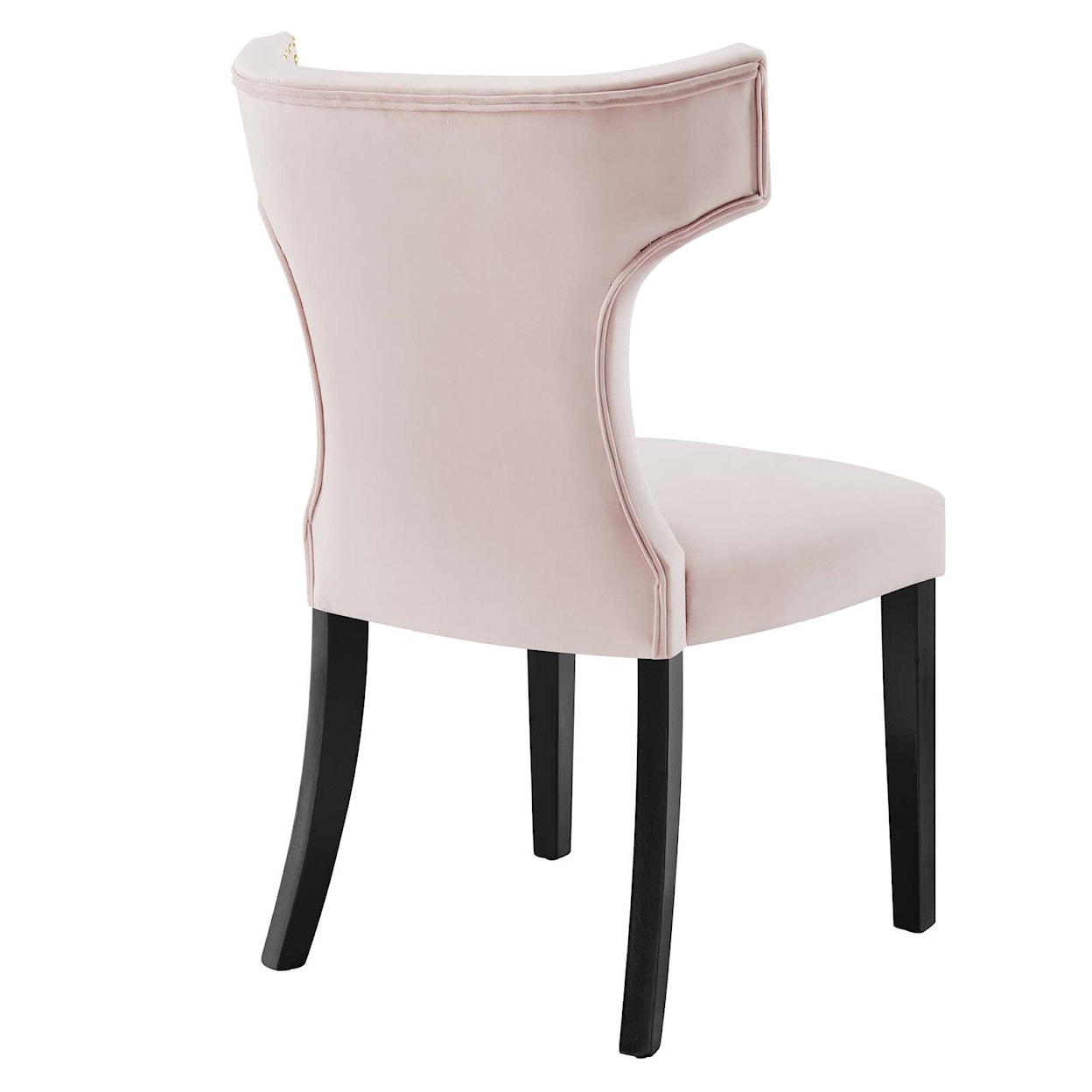 Modway Curve Curve Velvet Dining Chairs - Set of 2