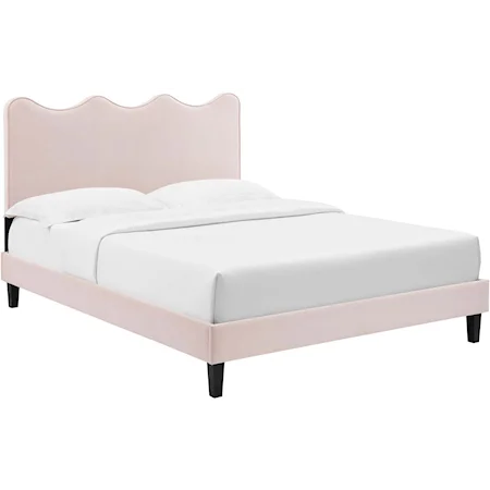 Current Velvet Twin Platform Bed