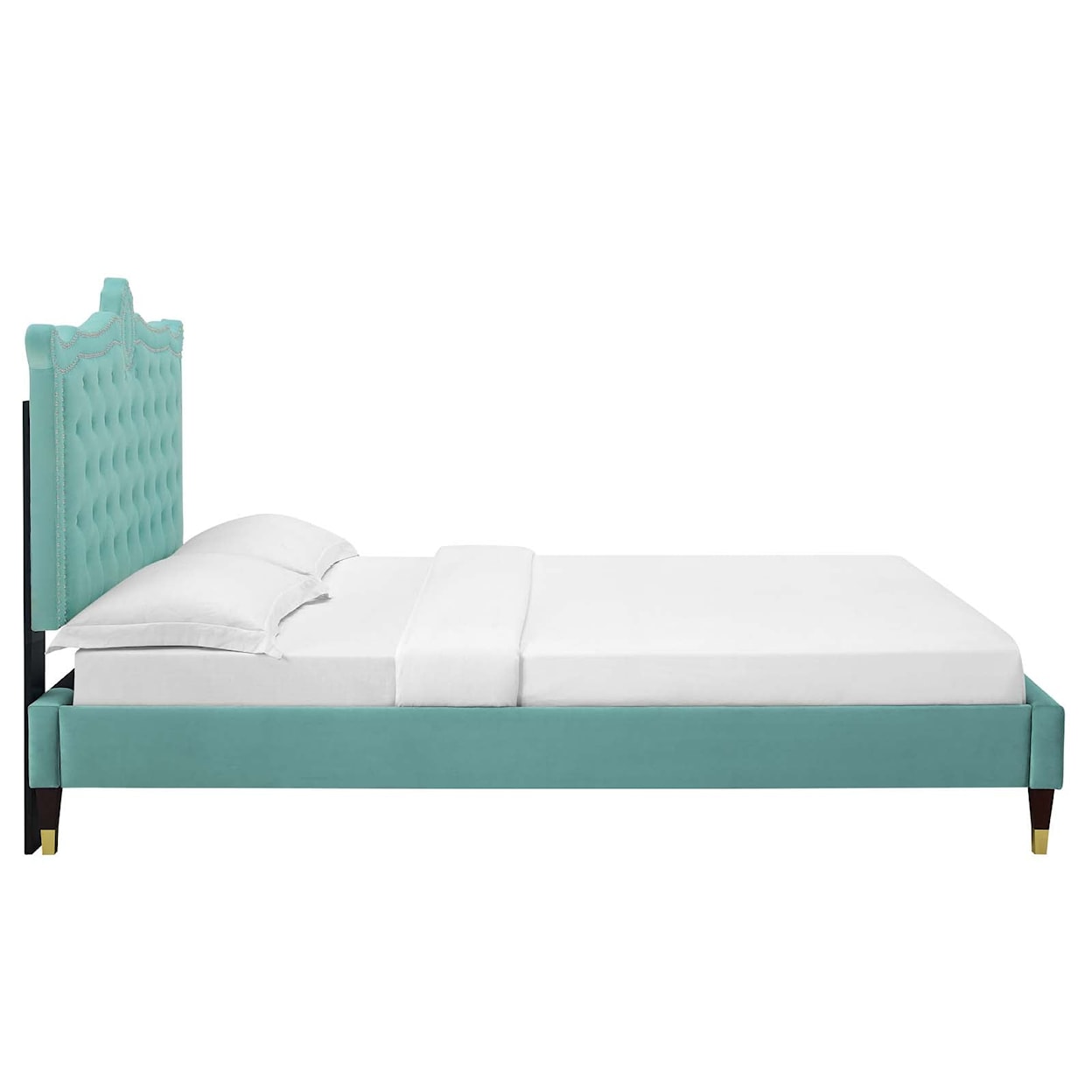 Modway Clara Clara Velvet Queen Platform Bed