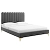 Modway Reagan Reagan Queen Velvet Platform Bed