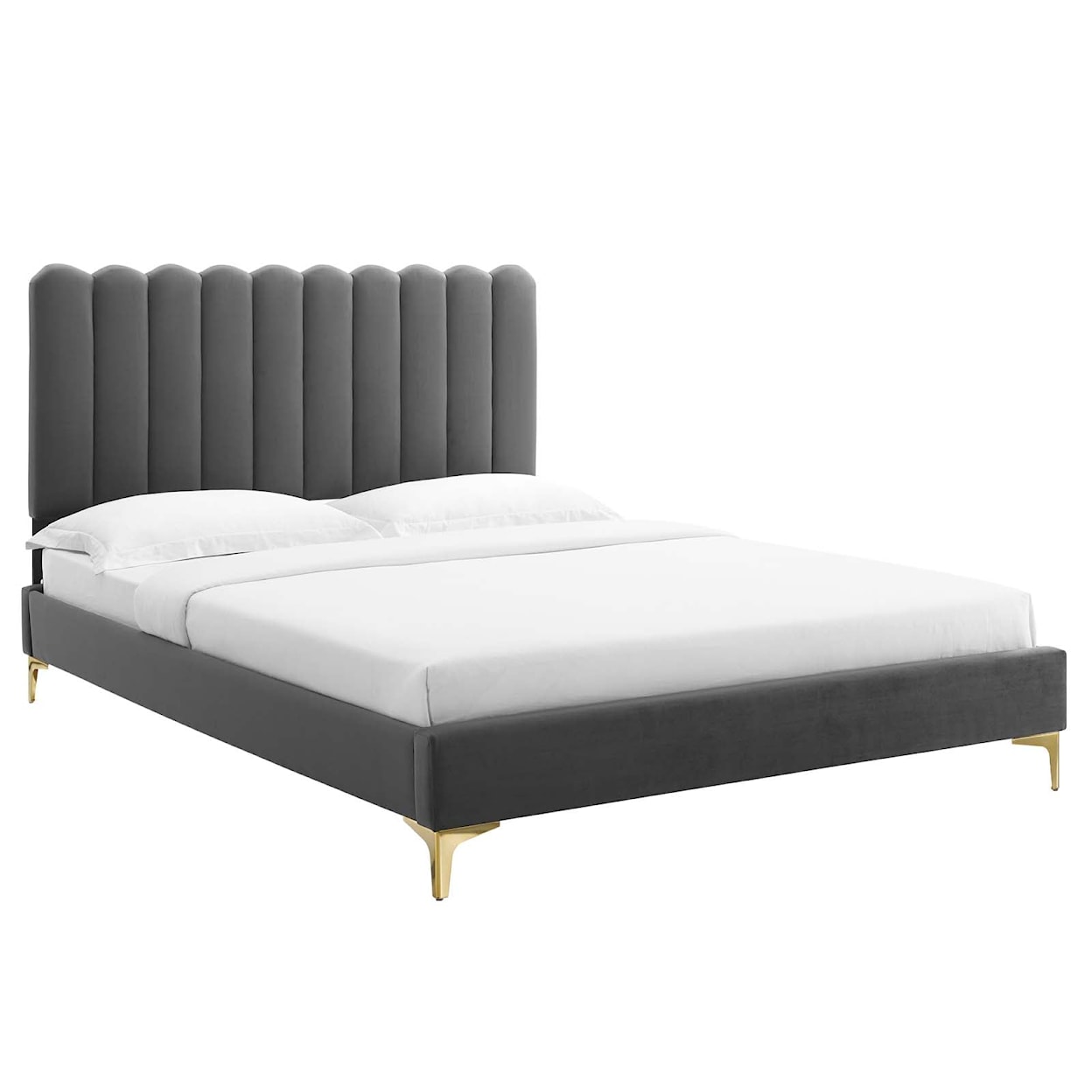 Modway Reagan Reagan Twin Velvet Platform Bed