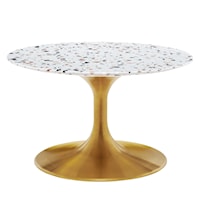 Lippa 28" Round Terrazzo Coffee Table